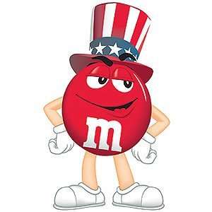  M&Ms Red Uncle Sam Stand Up
