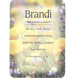 Brandi   Meaning of Brandi   Name Cards with Scripture   Pack of 5