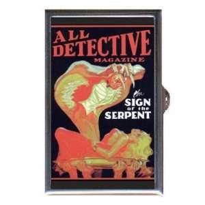  ALL DETECTIVE SERPENT SNAKE PULP Coin, Mint or Pill Box 