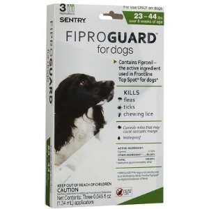 Sentry Fiproguard Flea & Tick Topical for Dogs 23 44 lbs (Quantity of 