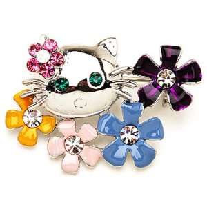  Brooch french touch Hello Kitty flower. Jewelry