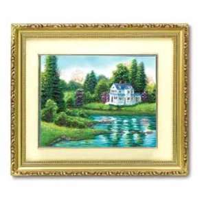    Lakeside Dream Hand Painted Wall Art Picture Frame