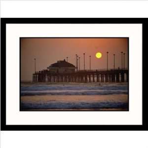 Huntington Beach Sunset Framed Photograph   Eddie Stangler Frame 