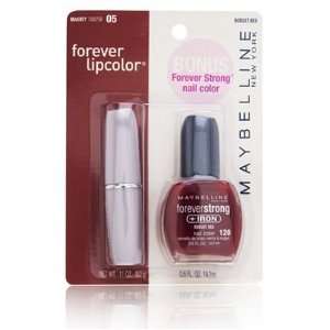   Bonus Forever Strong +Iron Nail Color 05 Mauvey/120 Robust Red Beauty