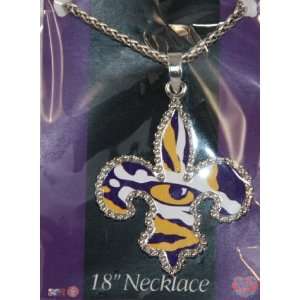  Fleur de Lis 18 inch Necklace  Celebrate Louisiana State University 