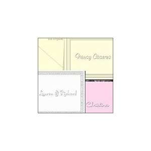  Embossed Stationery for Women, 50 Notes Personalized 