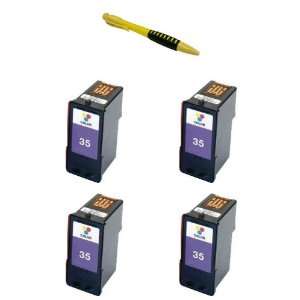  Four Color Compatible Ink Cartridges Lexmark 35 (18C0035 