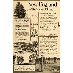  1917 Ad New England Mt Kineo House Vacation Bureau 