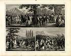 1856 BROCKHAUS ENCYCLOPAEDIA ENGRAVING germanic army