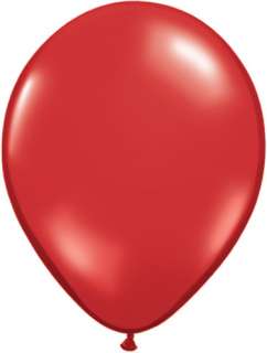 10 STAR TOP BALLOONS 11 Latex RED Circus Party Favors  