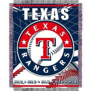 BSS   Texas Rangers MLB Triple Woven Jacquard Throw (MLB Series 