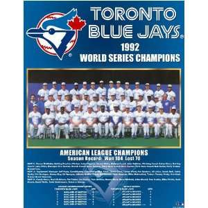  Toronto Bluejays    World Series 1992 Toronto Blue Jays 