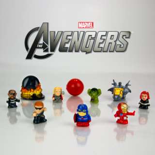 Disney Squinkies Marvel AVENGERS Movie Edition Set 10 pc Super Hero 