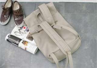 NEW Mans PU Leather Shoulder Backpack Bag Purse EAP04  