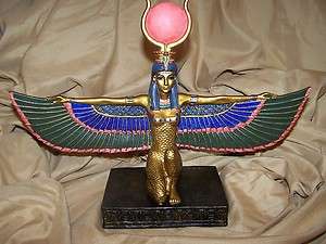 Egyptian Isis With Open Wings Statue  
