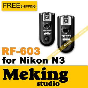   RF 603 2.4GHz Radio Wireless Remote Flash Trigger N3 for Nikon  