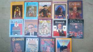 World Leaders Past & Present BIOGRAPHY BOOK LOT of 14  