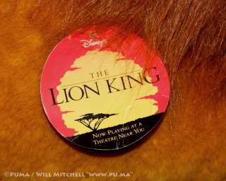 Disneys The Lion King LIFE SIZE adult Simba / Mufasa plush stuffed 
