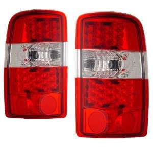  2000 2006 Chevy Suburban KS LED Red/Clear Tail Lights Automotive