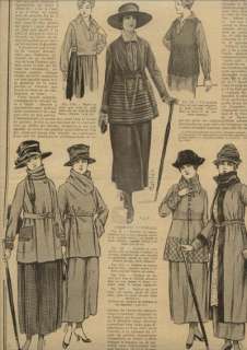 ORIGINAL MODE PRATIQUE french fashion mag. Jan 20,1918  