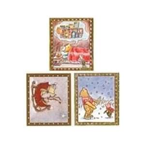  Classic Pooh Christmas themed Scrapbooking Stickers Toys 