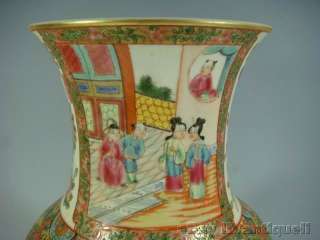 Rare chinese gilded rose medallion porcelain vases  