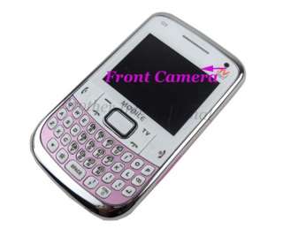 Unlocked 3 Sim Quad Band Mobile Qwerty TV cell Phone /4 FM TF Card 