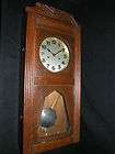 VINTAGE Arts and Crafts Wall Clock Junghans WORKING Chimes NICE MUST 