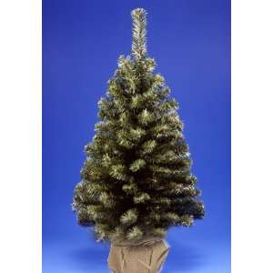  3 Noble Spruce Artificial Christmas Tree In Burlap Bag 