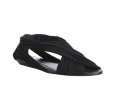 givenchy black fabric crisscross sandals