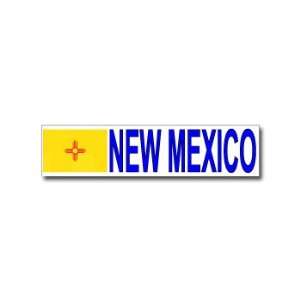New Mexico With State Flag   Window Bumper Laptop Sticker
