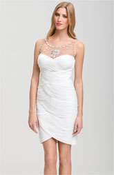 Adrianna Papell Illusion Bodice Jersey Sheath Dress $198.00