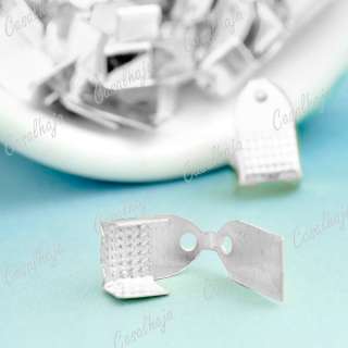   SHIP 84pcs Silver DIY Cord End Tips Iron jewelry finding TN0052  