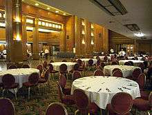The First Class dining room on Queen Mary , now known as the Grand 
