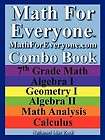 Math for Everyone Combo Book 7th Grade Math, Algebra I