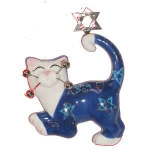  Whimsiclay Cat Star Magnet