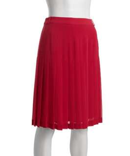 BCBGMAXAZRIA azalea chiffon Bonita pleated skirt