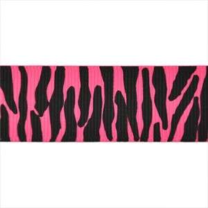 Hot Pink Zebra Animal Print Grosgrain Ribbon 10yd  