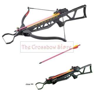 130lbs Foldable Metal Black Hunting Crossbow 2 Arrows  