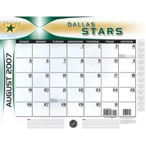  Dallas Stars 2007   2008 22x17 Academic Desk Calendar 