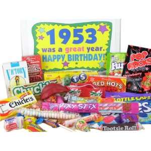 50s Retro Candy Decade Birthday Gift Box Jr.   Nostalgic Candy 1953 