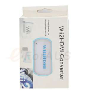 Wii to HDMI Wii2hdmi 3.5mm audio Converter Adapter  