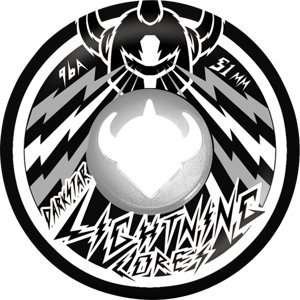  Darkstar Lightning Core Bolt 51mm Black/White Skateboard 