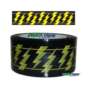  Phat Tape Lightning Bolt Black and Yellow 2x55 Yard Roll 