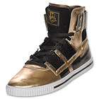 Vlado Footwear NEW AGE Hi Top Shoe Mens 10.5 Gold/Black NEW Free USA 