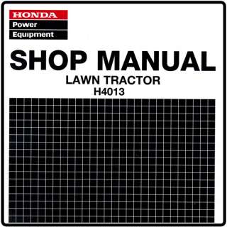 Honda H4013 4013 Lawn Tractor Service Repair Manual 6175861  