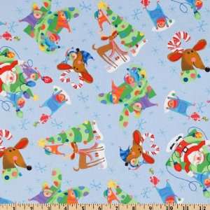   Tree Decorating Allover Blue Fabric By The Yard Arts, Crafts & Sewing
