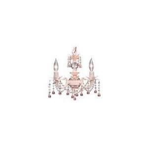     Pink 3 light chandelier from Maura Daniel Couture Lightng Baby