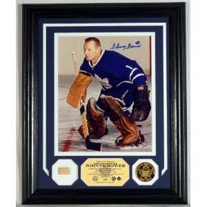  Toronto Maple Leafs JOHNNY BOWER AUTOGRAPHED GAME USED 