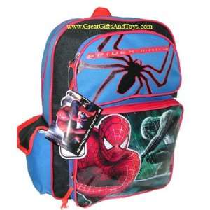  Marvel Spiderman 3 Boys Blue School Backpack Large with 